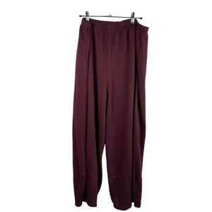 Bryn Walker Maroon Elastic Waist Sweatpants